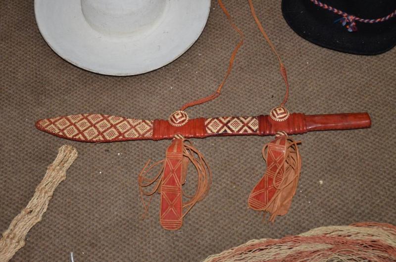 lot 156 image: Made in Ecuador -  two hats, decorative ...