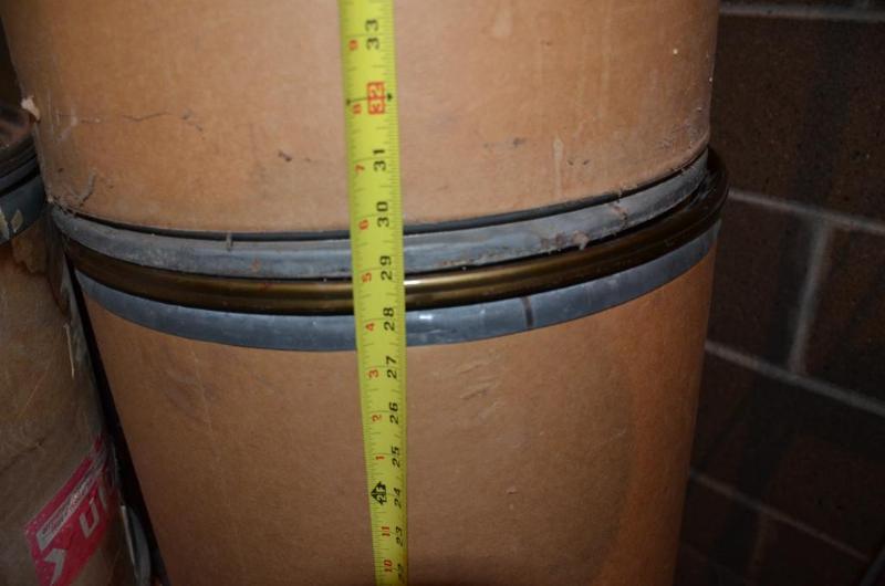 4 vintage cardboard shipping barrels 29x20&qu... Antiques, Lures