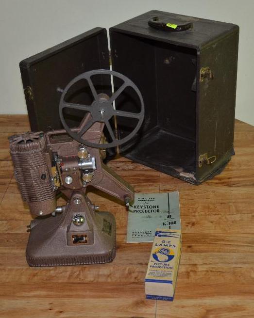 lot 49 image: Vintage Keystone 8mm projector model K-108, p...