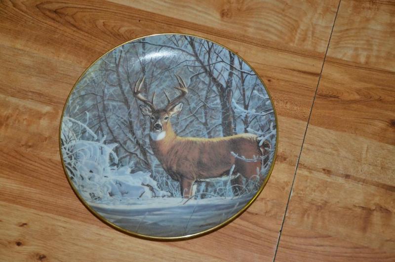 lot 75 image: Collectible plate Winter Whitetail by Bruce M...