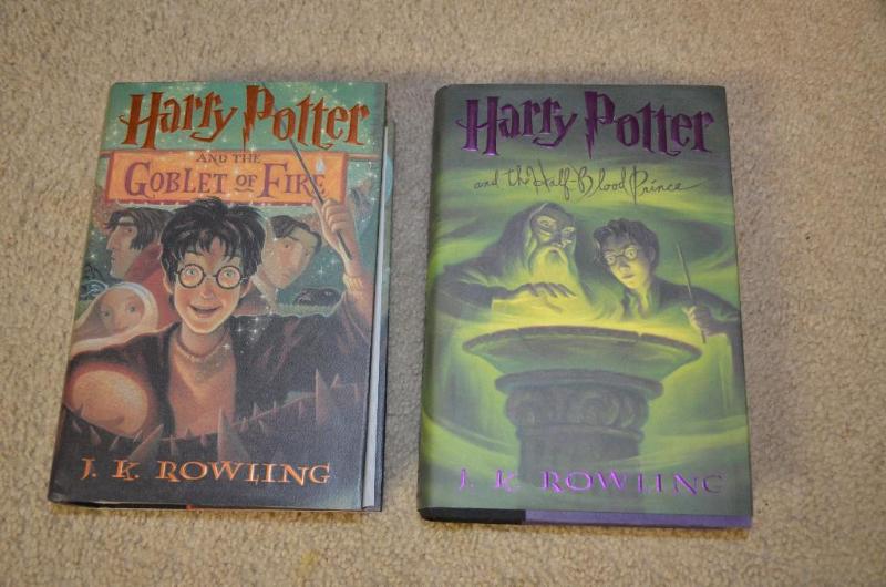 lot 82 image: 2 Harry Potter Hardcover books, Printed in th...
