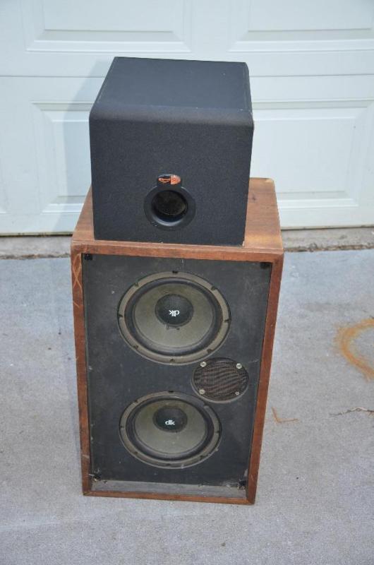 lot 95 image: DLK speaker model 1 12 (25" tall) Klips...