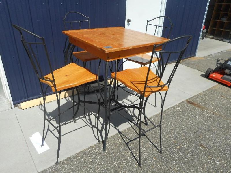 Pub table and chairs