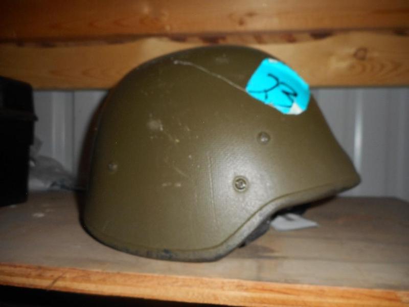 lot 23 image: Used U.S. Military Surplus USMC Issue MICH  ACH Helmet with Kevlar