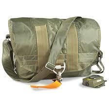 lot 27 image: HQ ISSUE Flight Shoulder Bag, Olive Drab