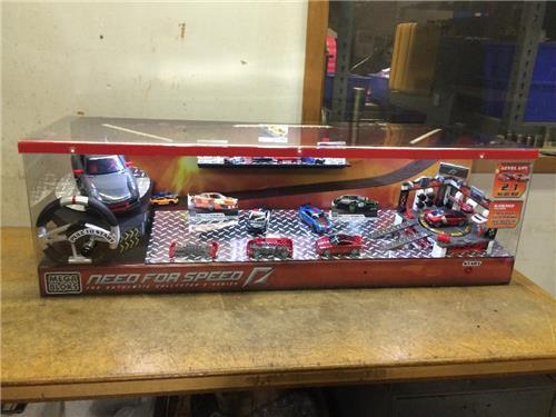 Rare NEW IN BOX MEGA BLOKS Need For Speed Retail Display
