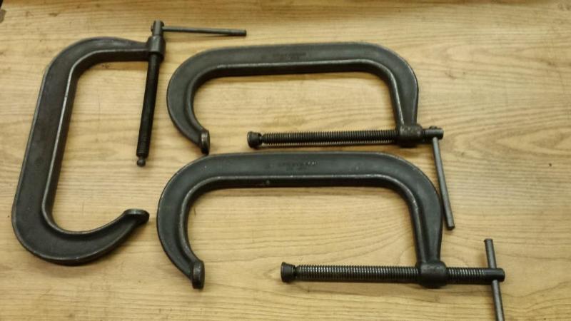 lot 100 image: (3) Armstrong C-Clamps, No 412 12"...