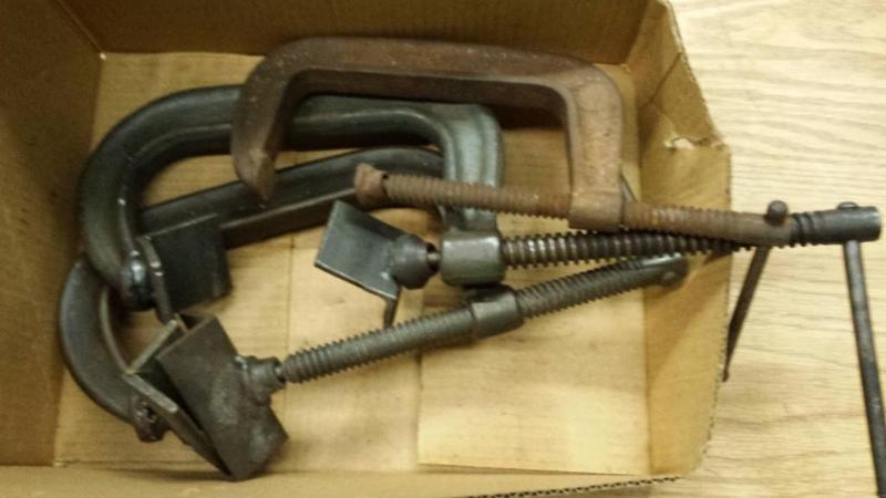 lot 101 image: (3) Assorted C-Clamps...
