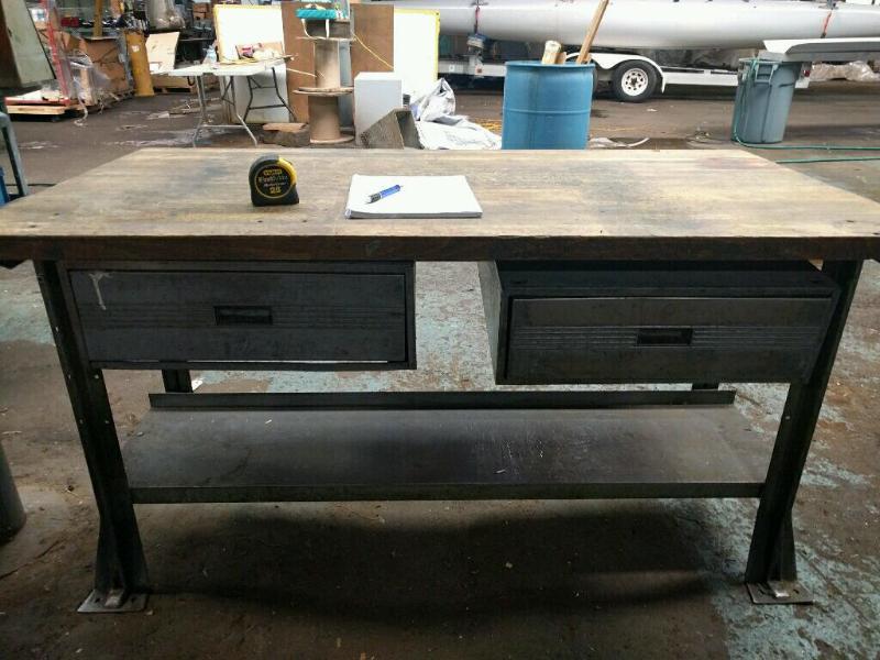 lot 13 image: Butcher Block Top Work Bench, 30" x 60&q...