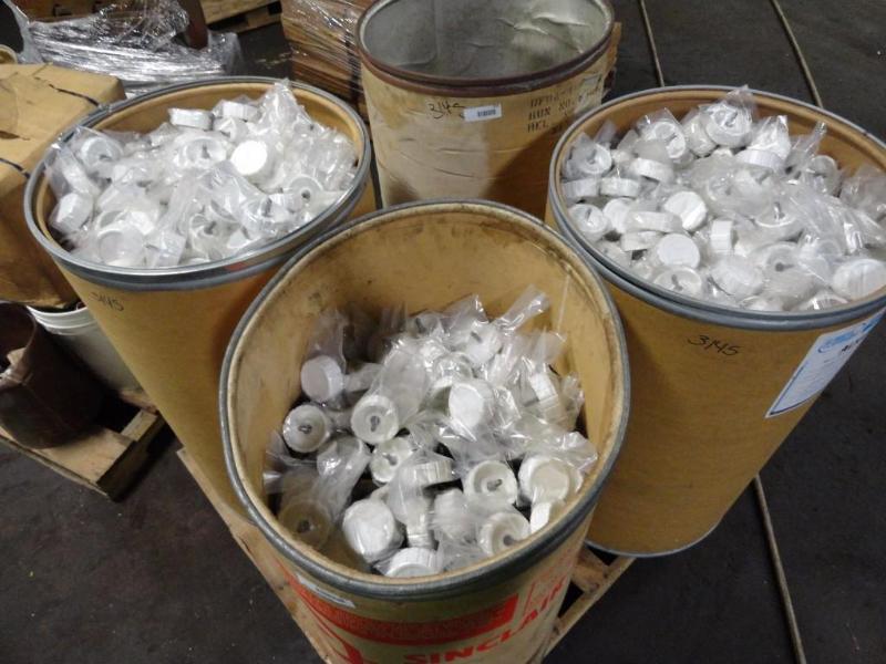 lot 202 image: (3) Bins of Knobs with bolts...