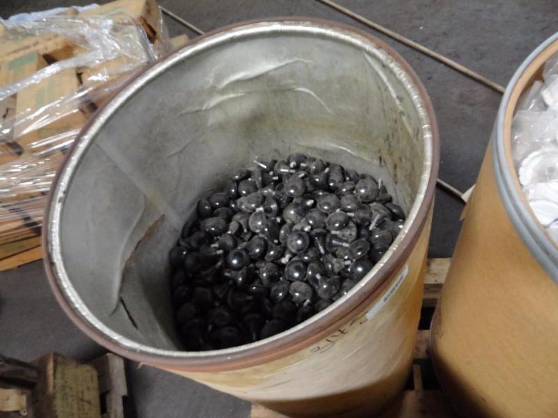 lot 203 image: Bin of Knobs with bolts...