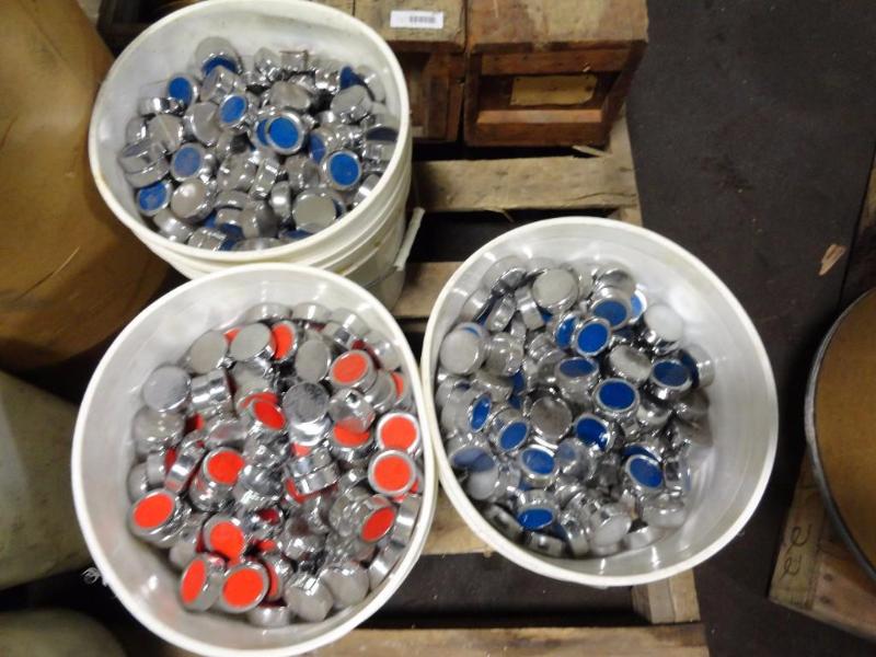lot 204 image: (3) Bins of Shuffleboard Pucks, Approximate 1...