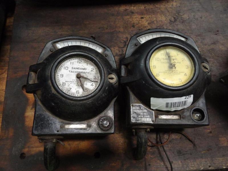 lot 229 image: (2) Sangamo&nbspTacograph&nbspMeters...