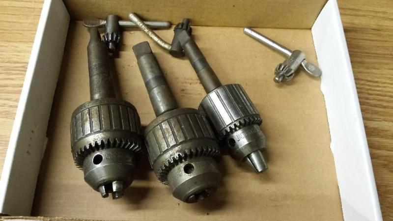 lot 25 image: (3) Jacobs Chucks to include (1) No 6A, 0&qu...