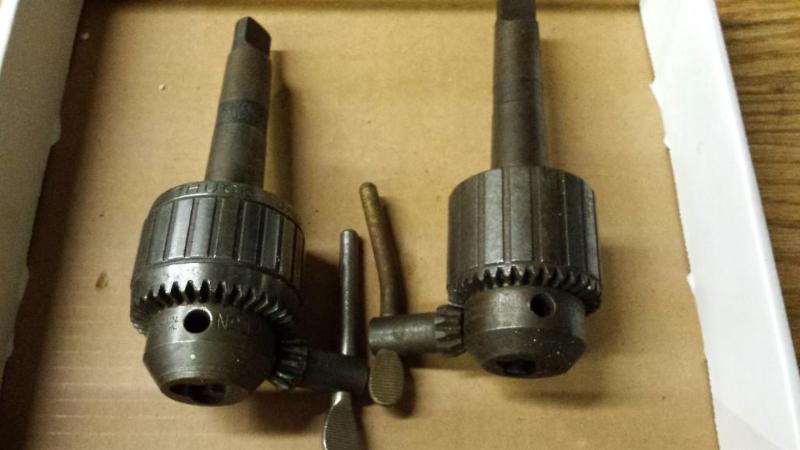lot 27 image: (2) Jacobs Chucks to include (1) No. 14N, 0&...
