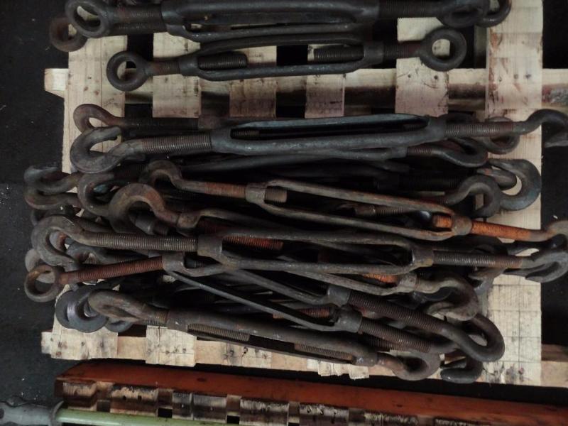 lot 295 image: Turn Buckles, 14" Body, 9" Hook Bol...