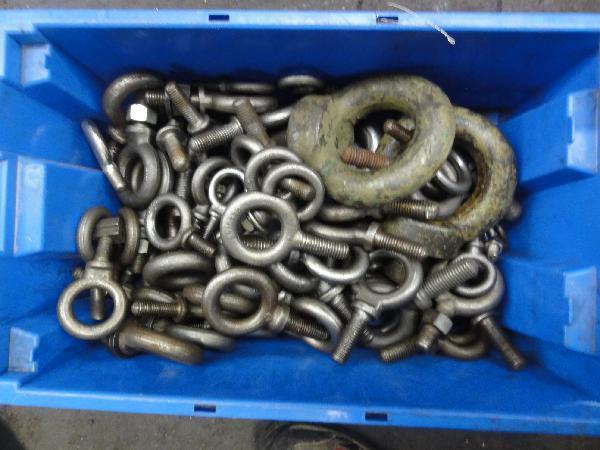lot 312 image: Bin of Threaded Steel Eyes