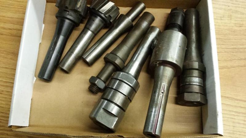 lot 35 image: (7) Assorted R8 Tool Holders to include Shel...