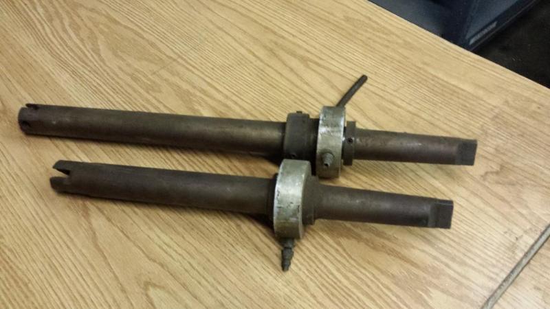 lot 42 image: (2) Morse Taper #5 Boring Tool Holders...