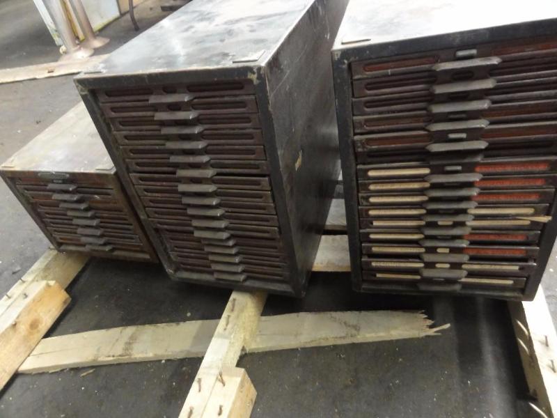 lot 429 image: (3) Assorted Antique Multi Drawer Cabinets...