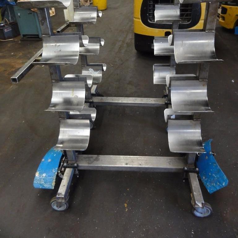 lot 456 image: (2) Portable Stainless Steel Tube Handlers...