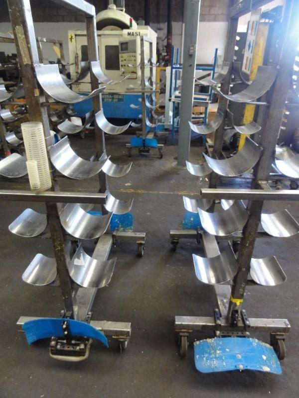 lot 457 image: (2) Portable Stainless Steel Tube Handlers...