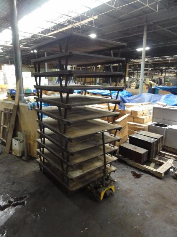 lot 488 image: (11) Steel Framed Pallets 42" x 54"...