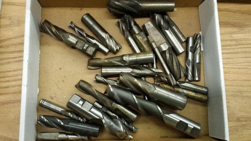 lot 56 image: (25) Assorted End Mills up to 1"...