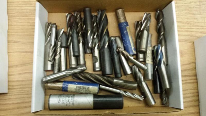 lot 58 image: (25) Assorted End Mills up to 1"...