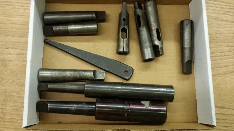 lot 96 image: Assorted Morse Taper #3 Collets and Adapters...