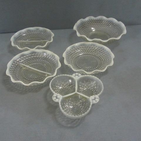 Moonstone Hobnail Dishes
