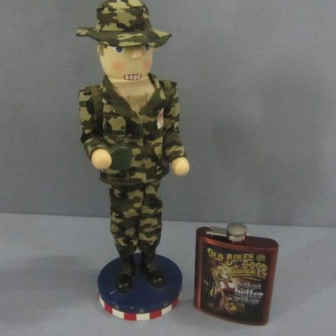Army Figure, Flask