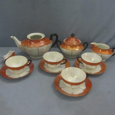 Czech Luster Tea set