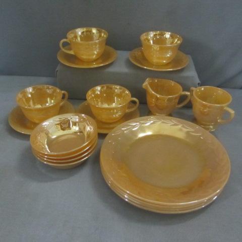 Fire King Peach Lustre Dishes