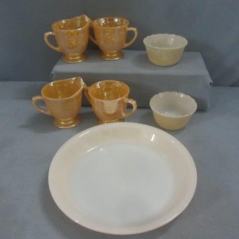 Fire King Peach Lustre Dishes
