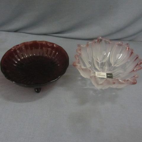 Rub Footed Candy Dish, Mikasa Tulip