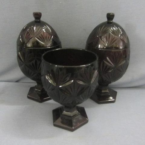Burgundy Candy Dishes