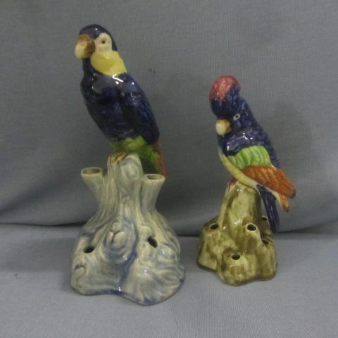 Figural Bird Flower Frogs