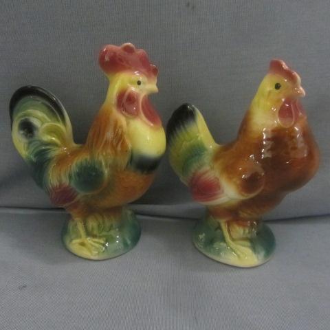 Vintage Rooster, Hen