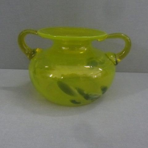 Vaseline Glass Vase
