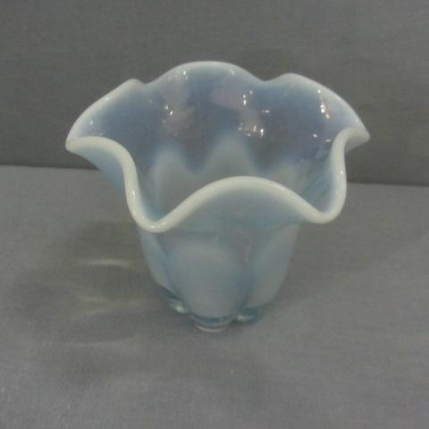 Blue Opalescent Vase