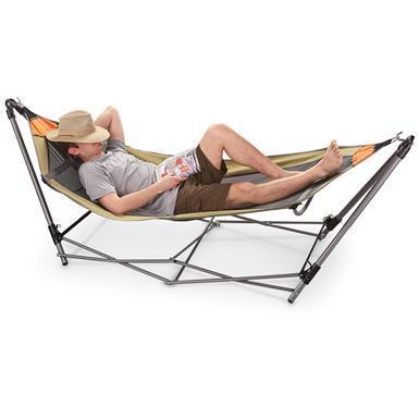 lot 17 image: Guide Gear Portable Folding Hammock