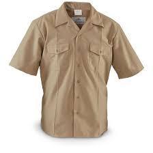 2 New Mens U.S. Navy Surplus Service Shirts in Larger Sizes