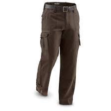 Guide Gear Mens Cargo Pants, Flannel Lined