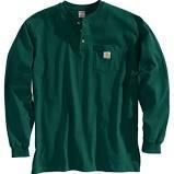 Carhartt Mens Workwear Long-Sleeve Henley Shirt