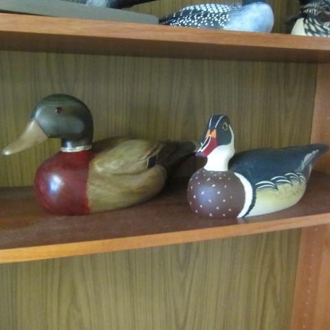Wooden Mallard & Wood Duck Decoys