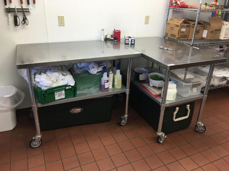 lot 292 image: NSF Rolling cartcounter 30&quotx38.5&quotx...