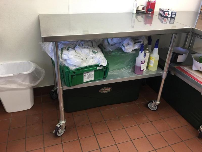 lot 293 image: NSF Rolling cartcounter 30&quotx38.5&quotx...