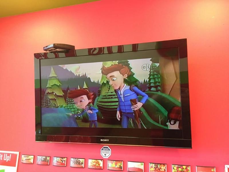 lot 304 image: Sony Bravia wall mounted 40" TV(model KD...