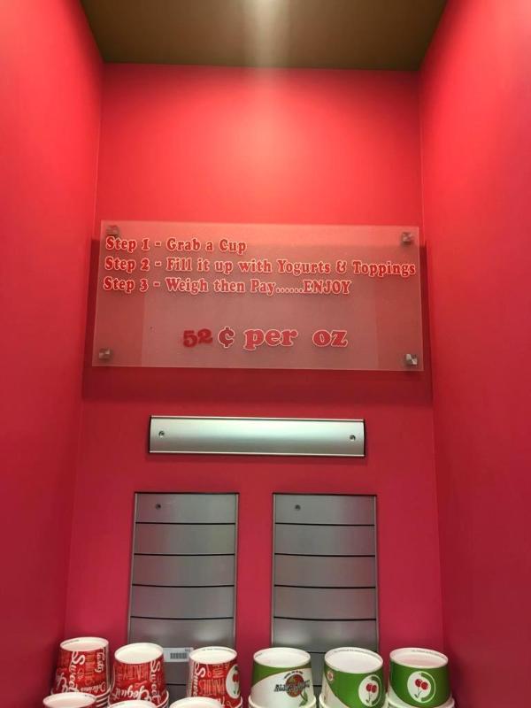 lot 321 image: Glass Wall mounted sign and 3 label holders (...